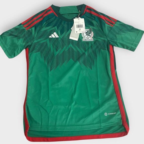 Adidas 22/23 Mexico Home Soccer Jersey Youth size Medium HE8848 New with Tags